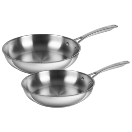 ALLROUND FRYING PAN SET uncoated 24 and 28cm