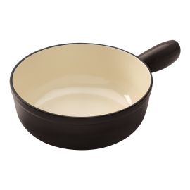 Fondue pot induction cast iron black 20cm