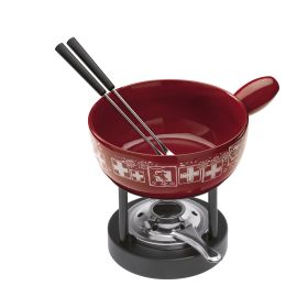 Mini cheese fondue set Swiss 15cm