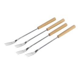 Cheese Fondue Forks beech wood 6pcs