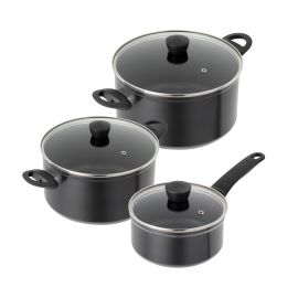 Easy Induction 3pc Cookware Set 16cm saucepan, 20 & 24 cm casserole