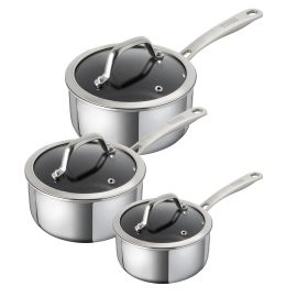 Peak Multi-Ply 3PC Saucepan Set 