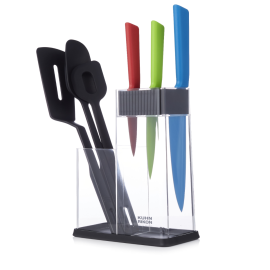 Colori®+ 7pc Knife Block Set & Utensil Caddy