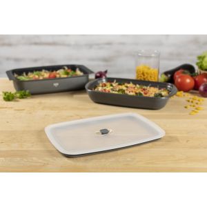 EASY GLASS Dish non-stick coated with Lid