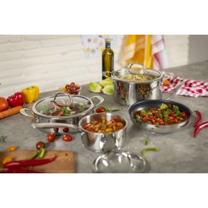 Allround 3pc Saucepan & Casserole Set 