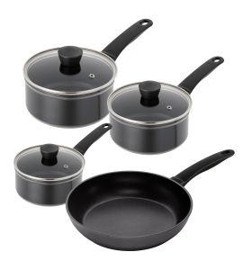 Easy Induction 4pc Cookware & Frying Pan Set 