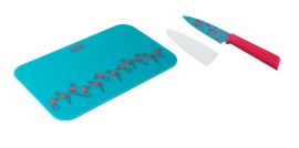Colori®+ Patterned Paring Knife & Cutting Board
