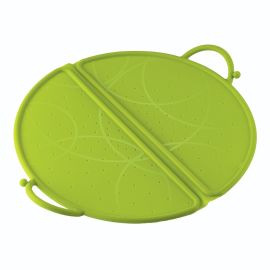 Splatter Guard Foldable Silicone Large Green 