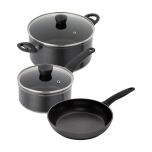 Easy Induction 3pc Cookware & Frying Pan Set  
