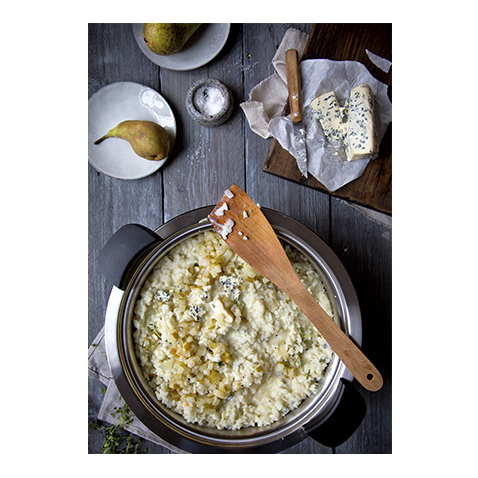Risotto with Gorgonzola and Pear